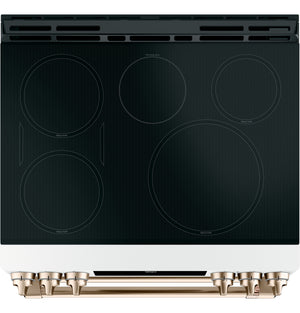 Café™ 30" Smart Slide-In, Front-Control, Induction and Convection Double-Oven Range