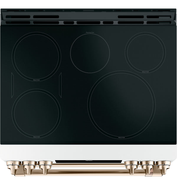 Café™ 30" Smart Slide-In, Front-Control, Induction and Convection Double-Oven Range