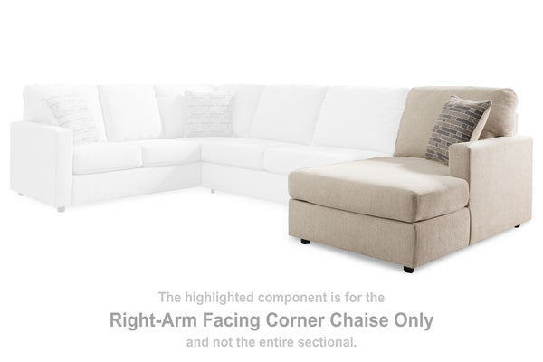Edenfield - Linen - RAF Corner Chaise