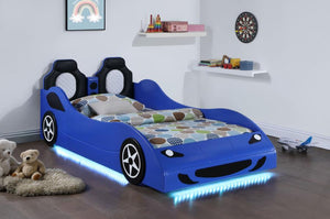  allowing for plenty of space to play within the bedroom. The car is complete with realistic details and features LED strip lighting underneath