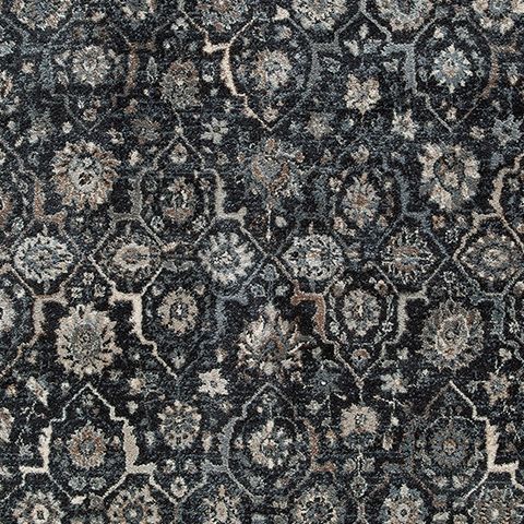 Hilcott - Blue / Cream / Brown - Medium Rug