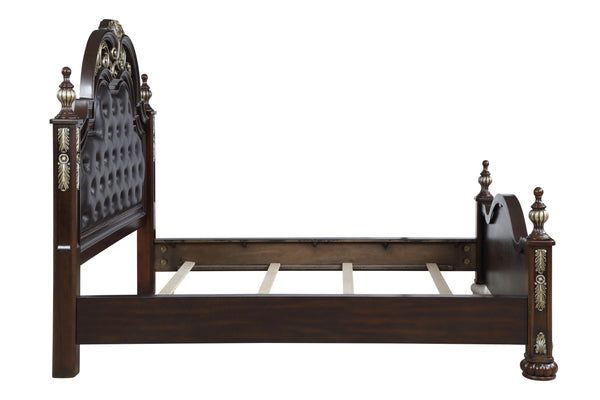 Maximus - 6/6 King Bed - Dark Brown