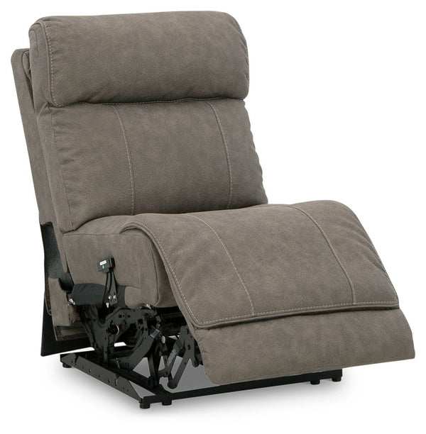 Starbot - Fossil - 5-Piece Power Reclining Sectional With 2 Storage Consoles