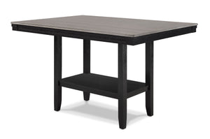 Delfin - 5 Piece Dining Room Set - Gray / Black