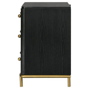 Arini - 3-Drawer Nightstand - Black