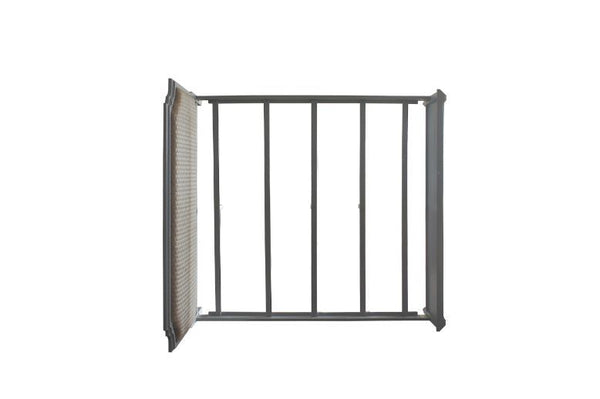 House - Marchese Eastern King Bed - Two Tone Beige Fabric & Pearl Gray Finish