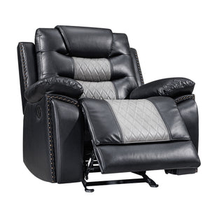Nikko - Glider Recliner - Black / Gray