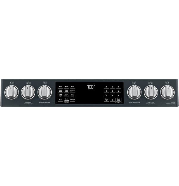 Café™ 30" Smart Slide-In, Front-Control, Gas Range with Convection Oven