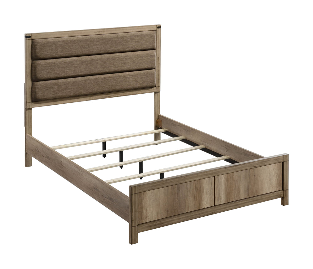 Matteo-Queen Bed-Brown<h4><b>Matteo - Queen Headboard, Footboard - Brown</b></h4> <table width="100%"><colgroup><col style="width: 30%"> <col style="width: 70%"> </colgroup> <tbody> <tr> <td>Dimensions</td> <td> 63.00"L x 84.75"D x 54.00"H</td> </tr> <tr>