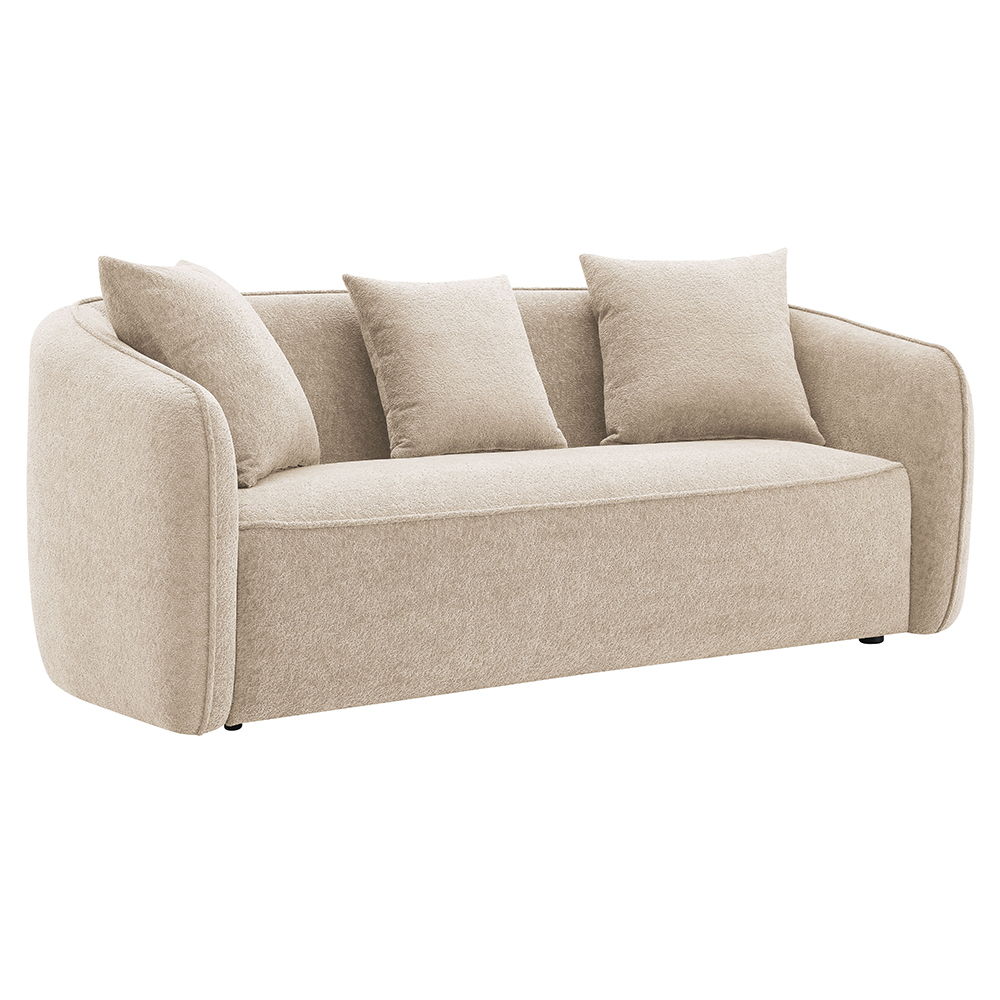 The Keith collection sofa, available in both luxurious brown and beige Chenilles, offers a perfect blend of comfort and elegance. With plush pillows and a cozy design, these sofas invite you to relax and unwind in style. Ideal for any living space, the Ke