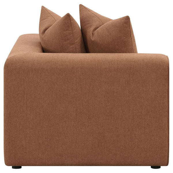 Jennifer - Upholstered Corner Chair - Terracotta