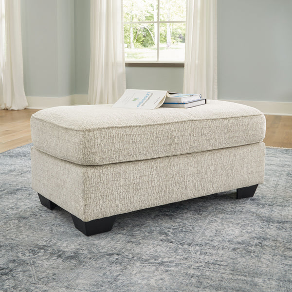  its crosshatched chenille upholstery is a forward-thinking take on fashionable neutrals. This simple