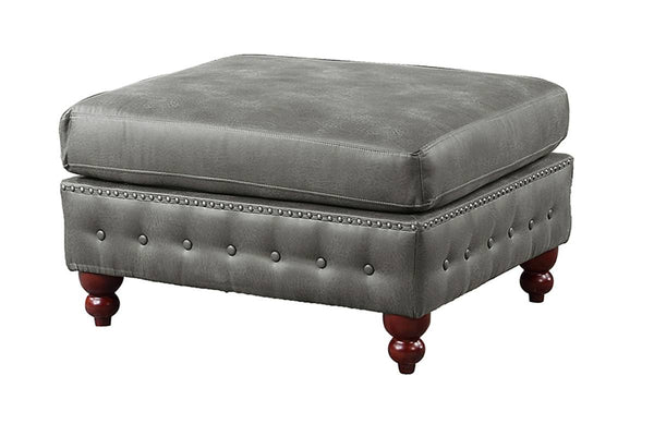 COCKTAIL OTTOMAN/SLATE GREY