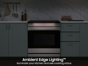 Bespoke 6.3 cu. ft. Smart Slide-In Induction Range with Ambient Edge Lighting™ & Air Sous Vide in Stainless Steel