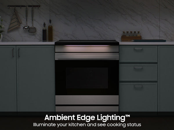 Bespoke 6.3 cu. ft. Smart Slide-In Induction Range with Ambient Edge Lighting™ & Air Sous Vide in Stainless Steel