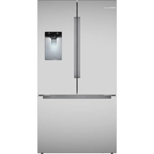 100 Series, French Door Bottom Mount Refrigerator, 36'', Stainless steel (with anti-fingerprint), Total No Frost