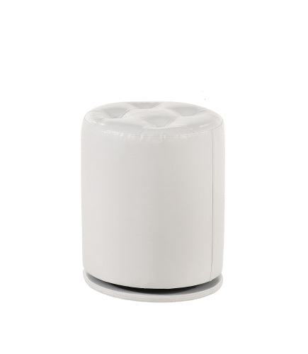 Morgan Round Swivel Stool White