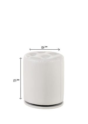 Morgan Round Swivel Stool White