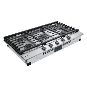 36" Gas Cooktop with 20K BTU and EasyClean® Cooktop