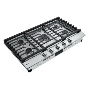 36" Gas Cooktop with 20K BTU and EasyClean® Cooktop