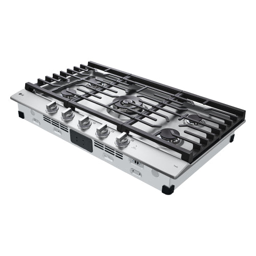 36" Smart Gas Cooktop with UltraHeat™ 22K BTU Dual Burner and LED Knobs