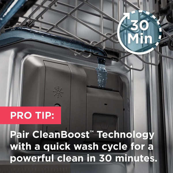 24" Stainless Steel Tub Built-In Dishwasher with CleanBoost™