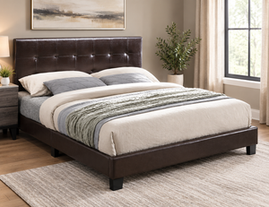 Juego de dormitorio de 4 piezas Tranquility con cama, cómoda, espejo y mesita de noche