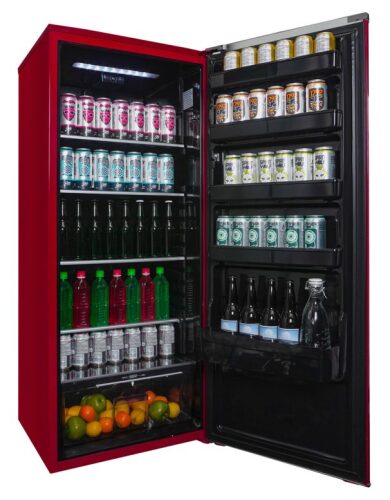 11 CuFt. All Refrigerator, All Black Interior, See-Through Crisper
