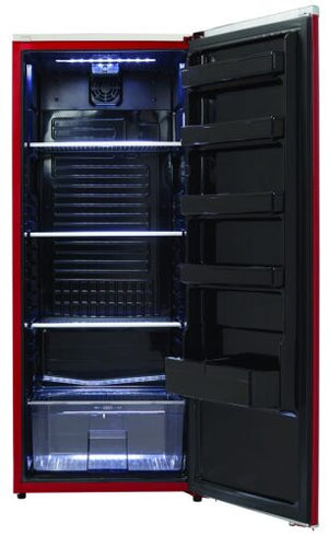 11 CuFt. All Refrigerator, All Black Interior, See-Through Crisper