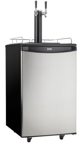 5.4 CuFt. Dual-Tap Beer Keg Cooler, Worktop