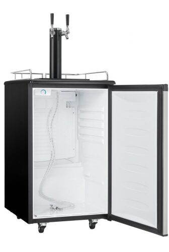 5.4 CuFt. Dual-Tap Beer Keg Cooler, Worktop