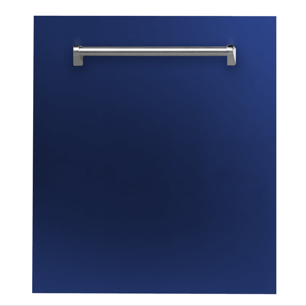 ZLINE 24" Dishwasher Panel in White Matte with Traditional Handle (DP-WM-24)