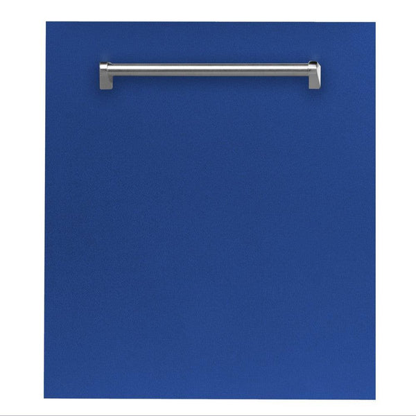 ZLINE 24" Dishwasher Panel in White Matte with Traditional Handle (DP-WM-24)