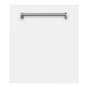 ZLINE 24 in. White Matte Top Control Built-In Dishwasher with Stainless Steel Tub and Traditional Style Handle, 52dBa