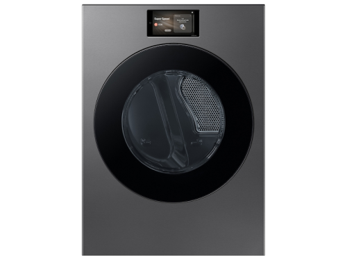 7.6 cu. ft. Bespoke AI Ultra Capacity Front Load Electric Dryer with AI Home and AI OptiDry+ in Dark Steel