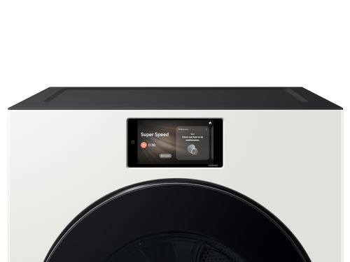 7.6 cu. ft. Bespoke AI Ultra Capacity Front Load Gas Dryer with AI Home and AI OptiDry+ in Ivory