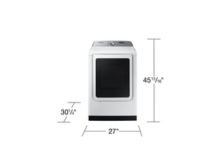 7.4 cu. ft. Smart Electric Dryer with Pet Care Dry and Steam Sanitize+ in White