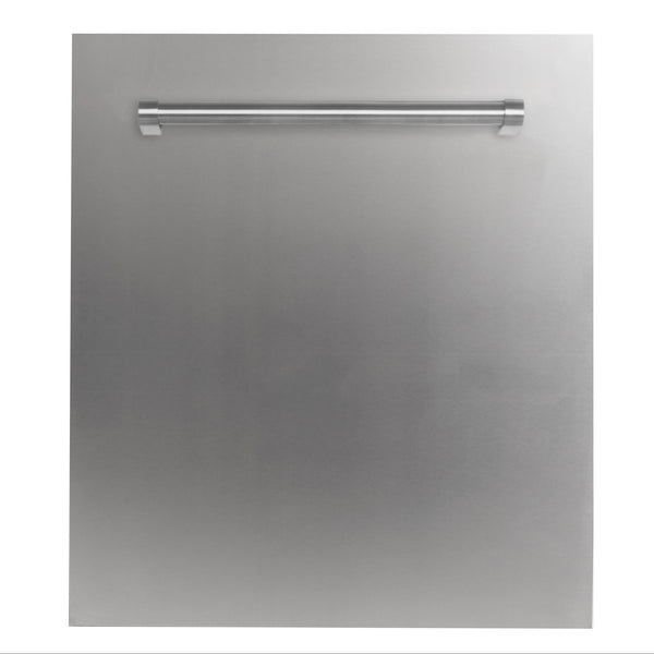 ZLINE 24" Dishwasher Panel in White Matte with Traditional Handle (DP-WM-24)