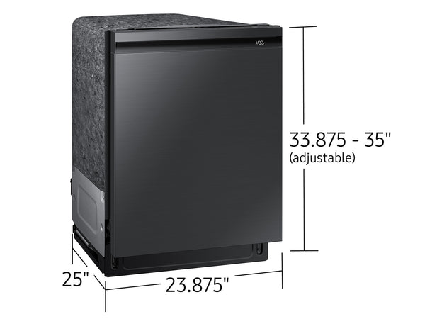 Smart 42dBA Dishwasher with StormWash+™ and Smart Dry in Black Stainless Steel