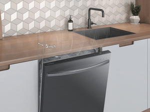 Smart 42dBA Dishwasher with StormWash+™ and Smart Dry in Black Stainless Steel