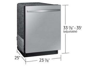 Smart 42dBA Dishwasher with StormWash+™ and Smart Dry in Black Stainless Steel