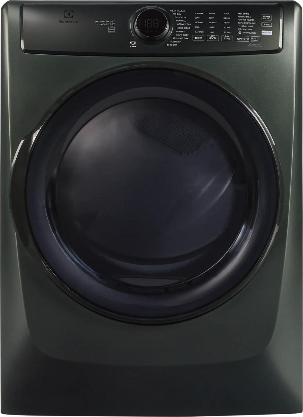 Front Load Perfect Steam™ Electric Dryer with Balanced Dry™ and Instant Refresh – 8.0 Cu. Ft.