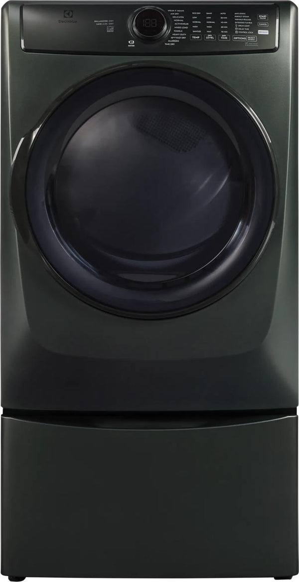 Front Load Perfect Steam™ Electric Dryer with Balanced Dry™ and Instant Refresh – 8.0 Cu. Ft.