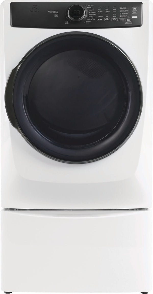 Front Load Perfect Steam™ Electric Dryer with Balanced Dry™ and Instant Refresh – 8.0 Cu. Ft.