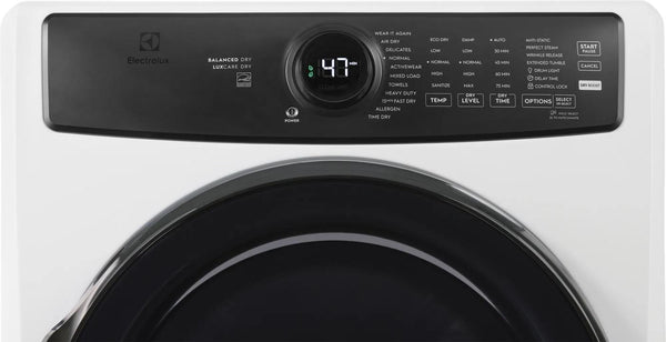 Front Load Perfect Steam™ Electric Dryer with Balanced Dry™ and Instant Refresh – 8.0 Cu. Ft.