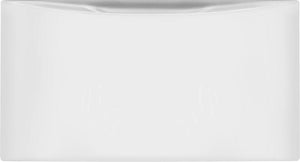 Luxury-Glide® Pedestal with Spacious Storage Drawer - Matte White Finish