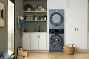 Laundry Tower Single Unit Front Load 4.4 Cu. Ft. Washer & 8 Cu. Ft. Electric Dryer