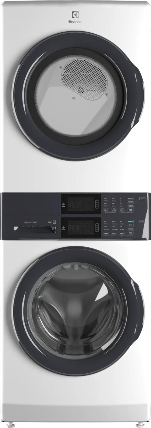 Laundry Tower Single Unit Front Load 4.4 Cu. Ft. Washer & 8 Cu. Ft. Electric Dryer