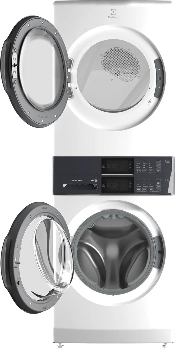 Laundry Tower Single Unit Front Load 4.4 Cu. Ft. Washer & 8 Cu. Ft. Electric Dryer