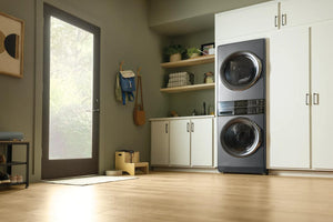 Laundry Tower Single Unit Front Load 4.5 Cu. Ft. Washer & 8 Cu. Ft. Electric Dryer